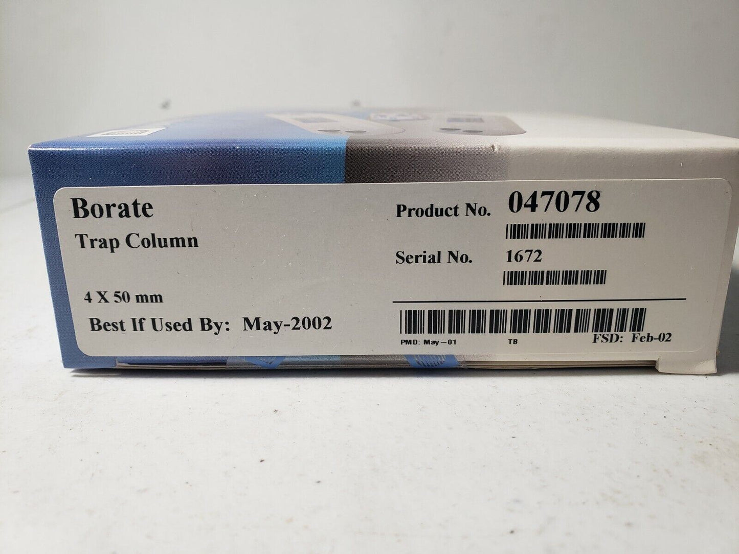 Dionex Borate Inline Trap Column IC 50mm P/N 047078 Thermo Scientific