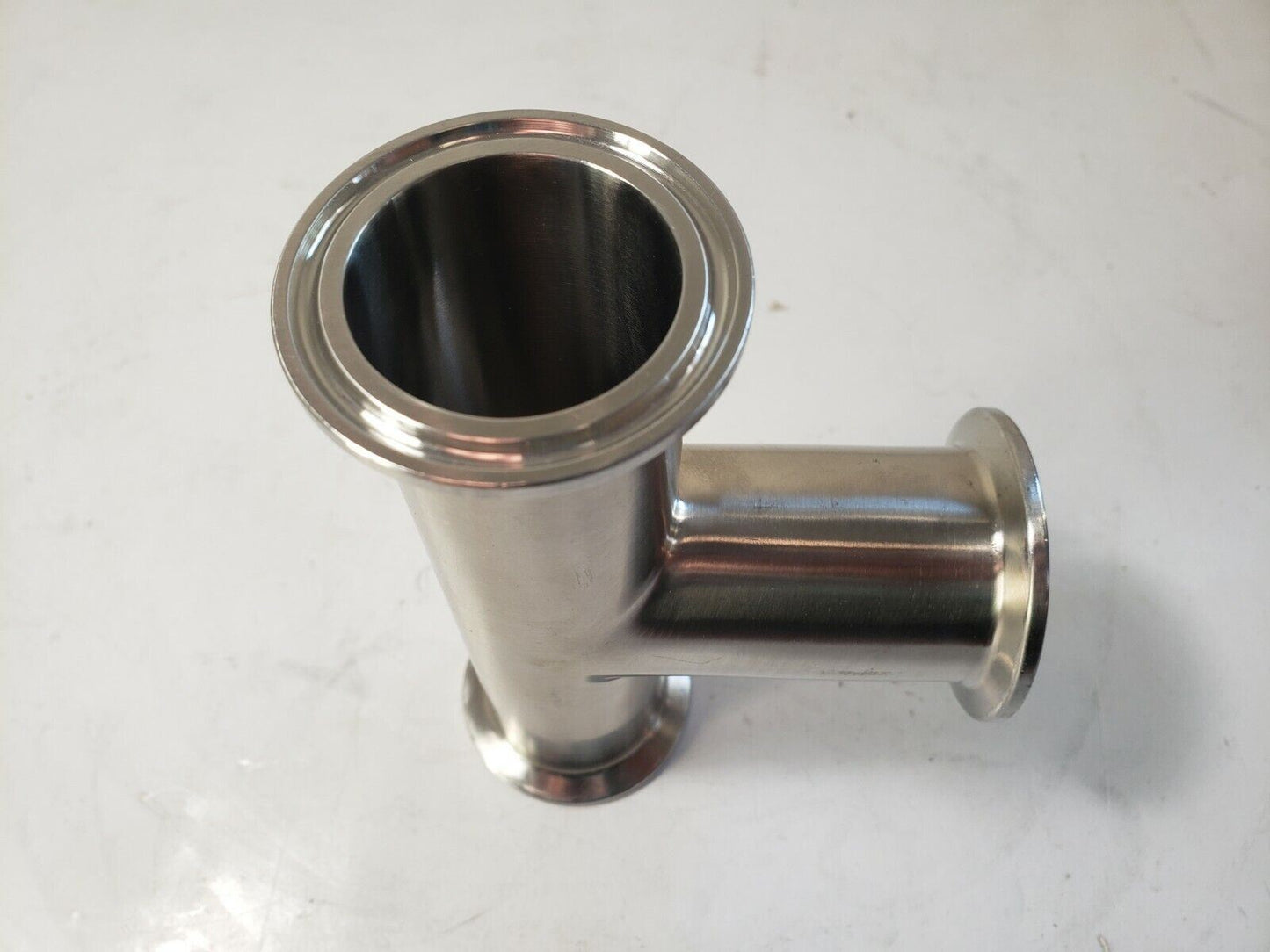 Tri-Clamp Sanitary Tee Flange 1-1/2" Fittings Stainless Steel