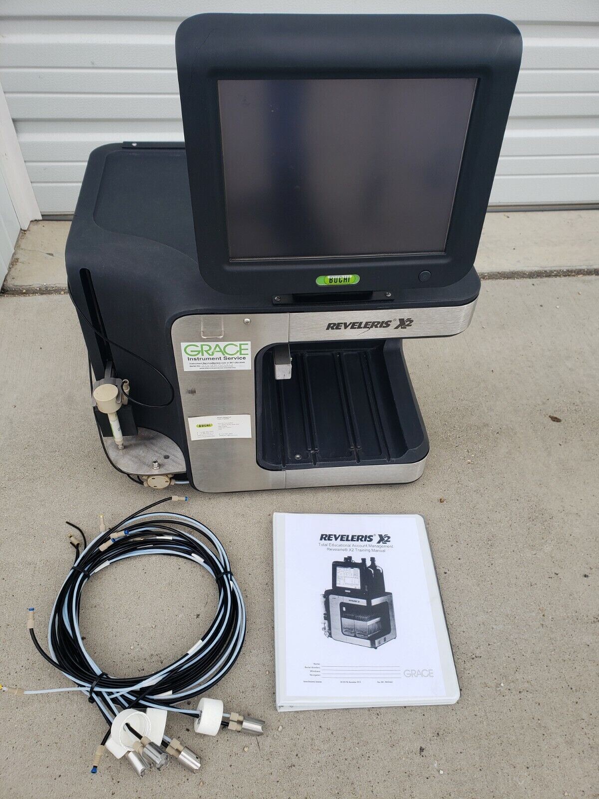 Buchi Grace Reveleris X2 Flash Chromatography System w/ Manual +4 Solvent Sensor