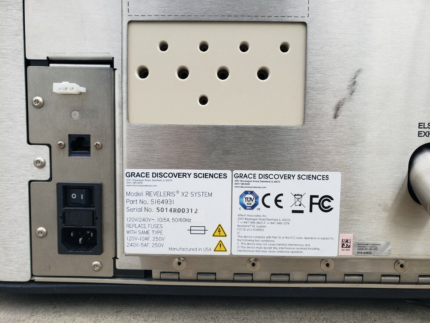 Buchi Grace Reveleris X2 Flash Chromatography System w/ Manual +4 Solvent Sensor