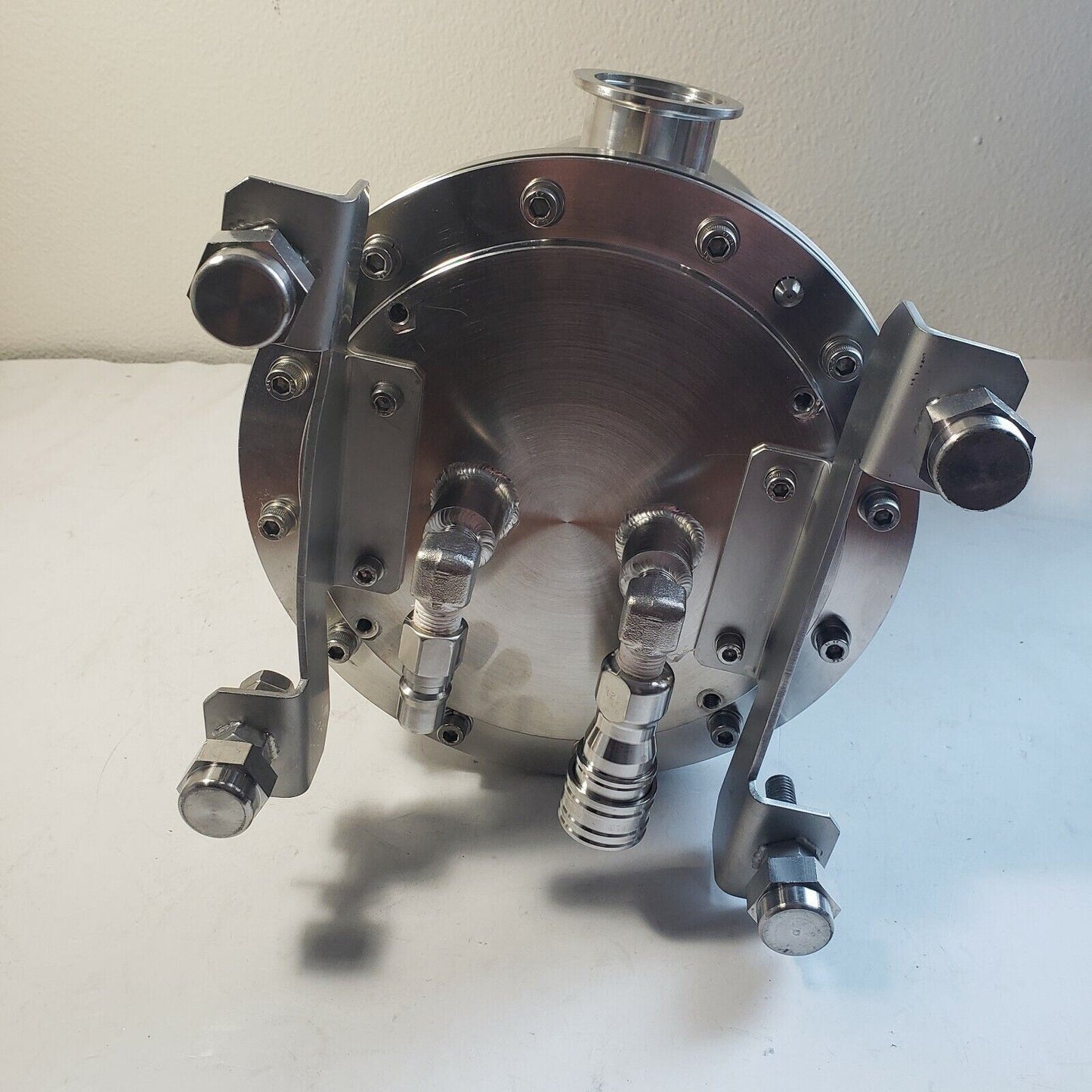 Stainless Steel UHV High Vacuum Chamber KF40 Flanges 1/4" VCR Valve