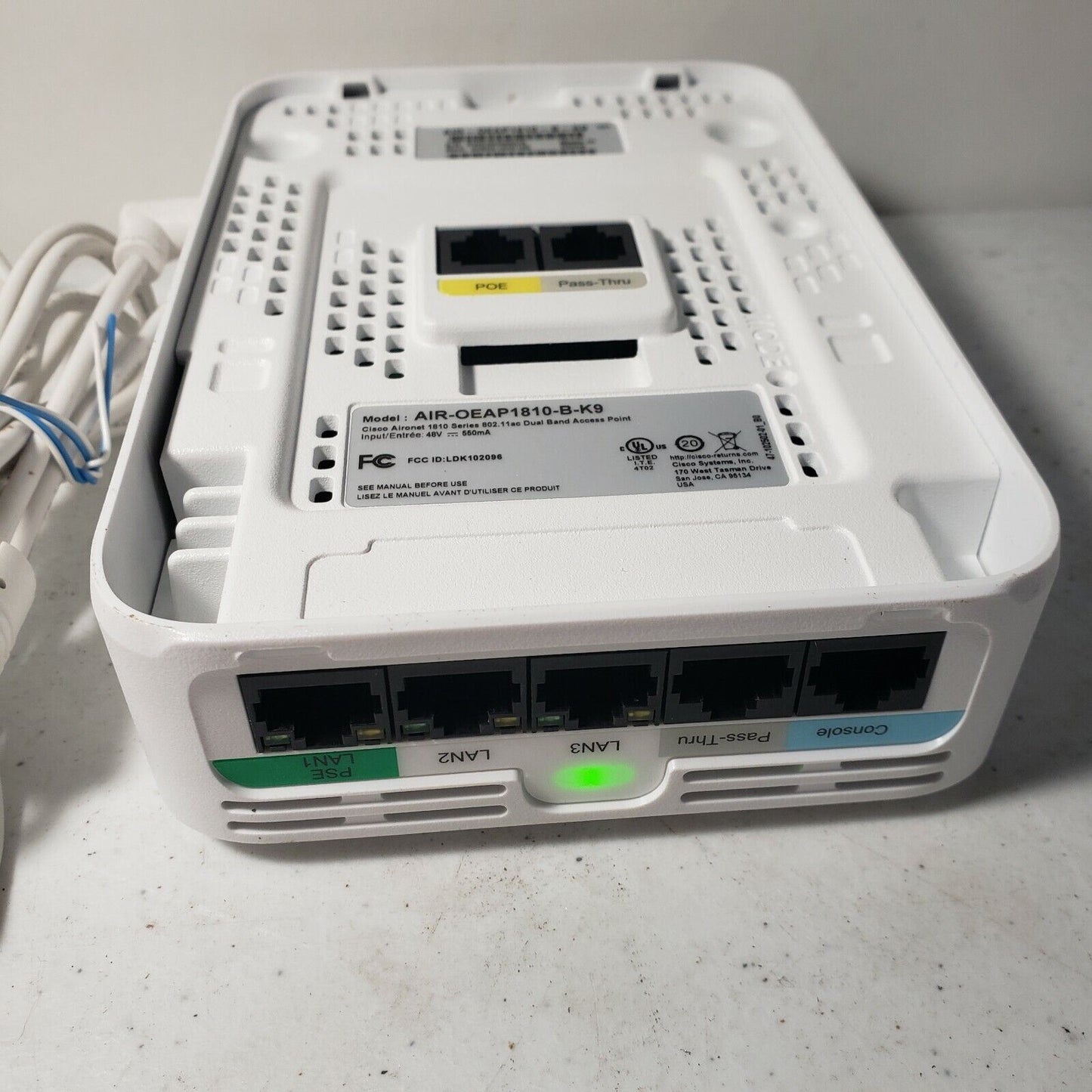 Cisco Aironet AIR-OEAP1810 Access Point AIR-OEAP1810-B-K9 1810 w/ AC Adapter