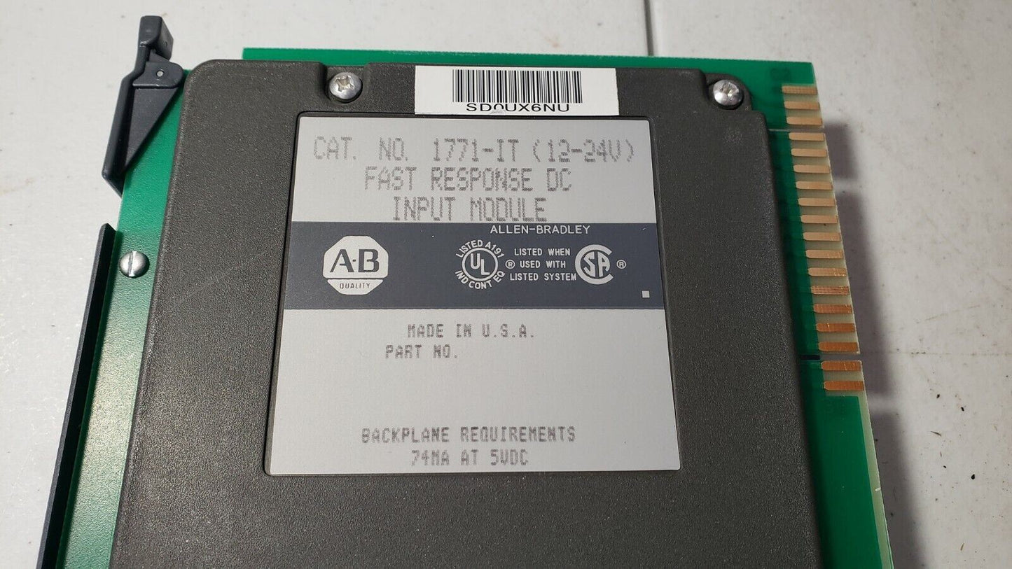 AB Allen Bradley Fast Response DC Input Module 1771-IT (12-24V)