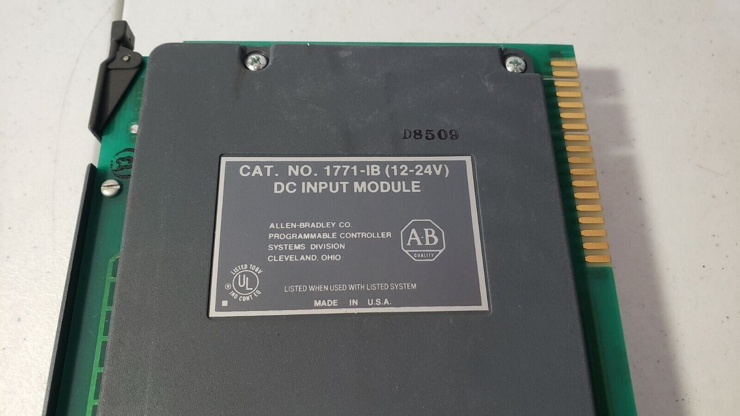 AB/Allen-Bradley 1771-IB (12-24V) DC Input Module Cat. No. 1771-IB