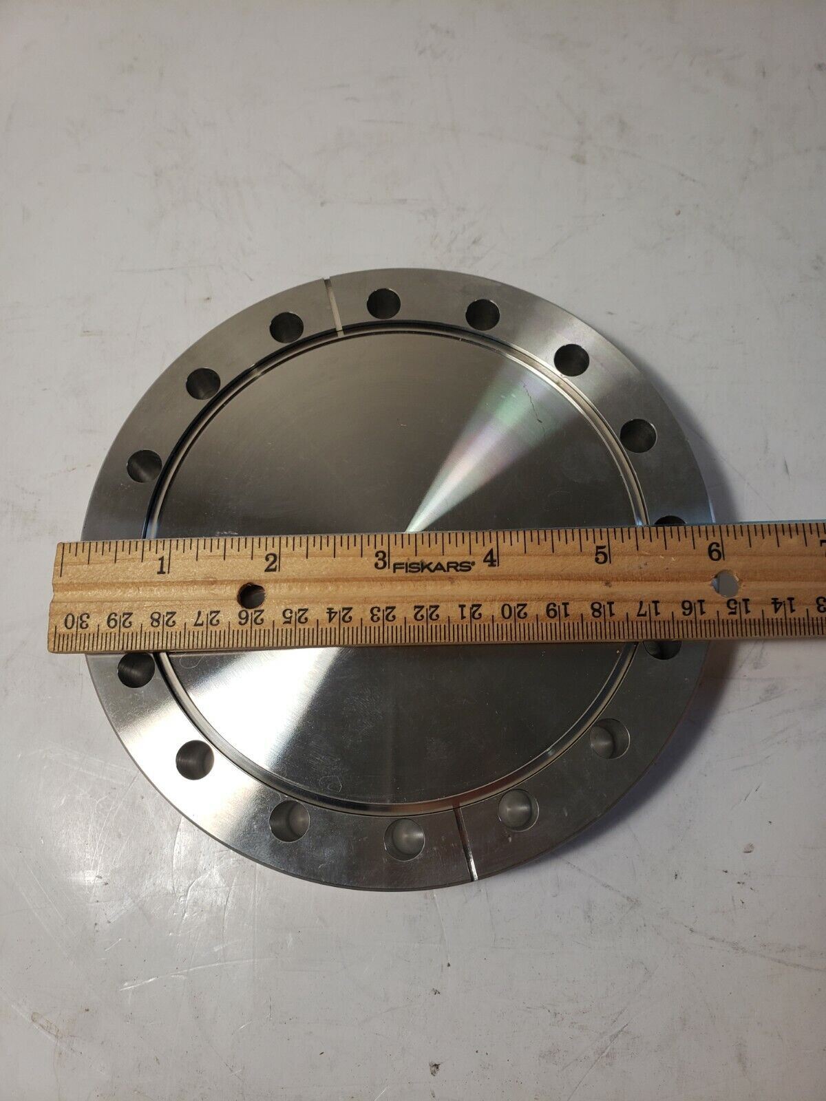 DN100CF 6" OD Conflat Rotatable Blank Flange Knife Edge