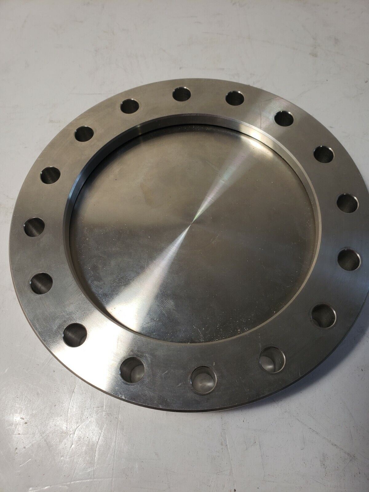DN100CF 6" OD Conflat Rotatable Blank Flange Knife Edge