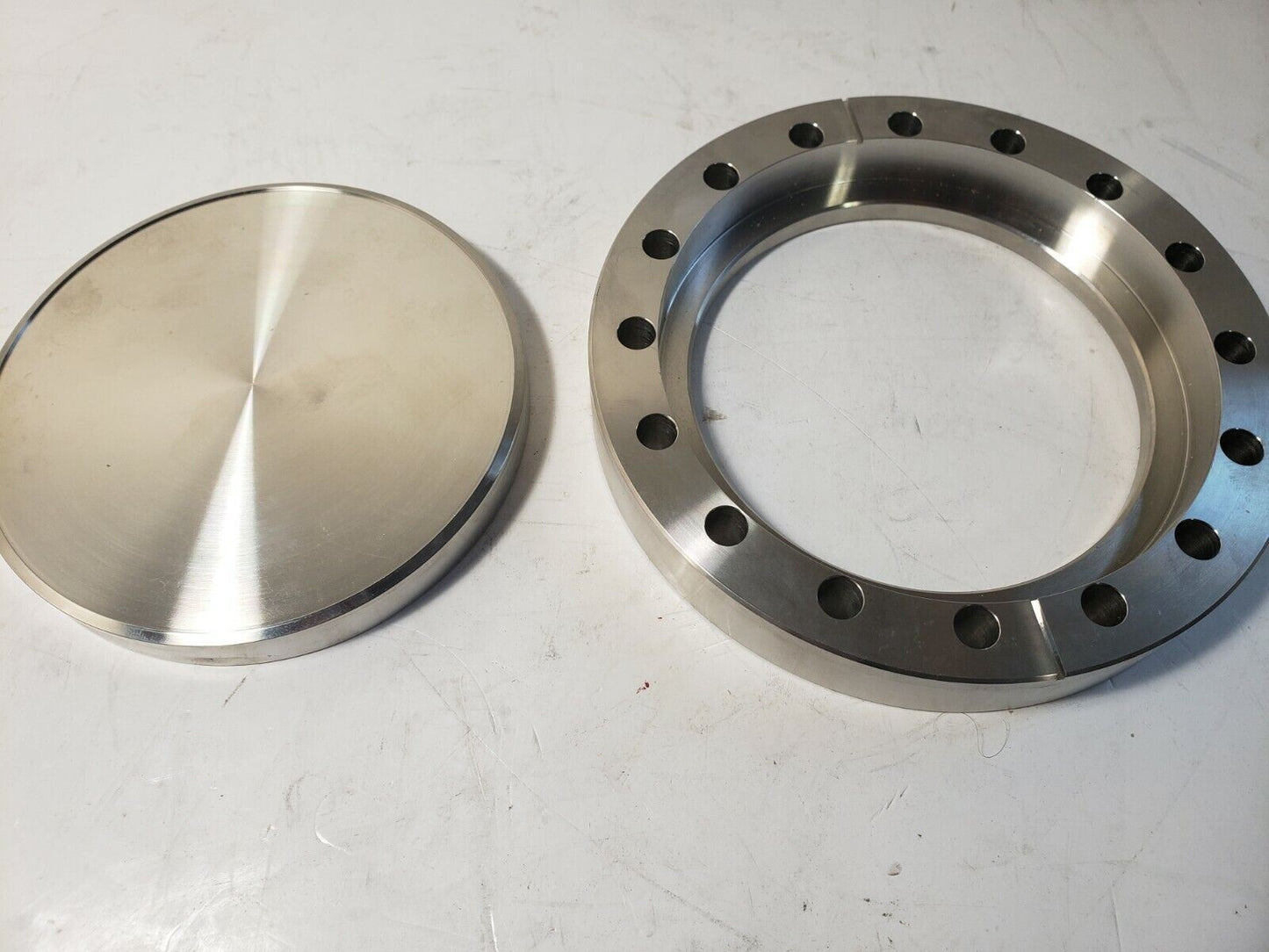 DN100CF 6" OD Conflat Rotatable Blank Flange Knife Edge