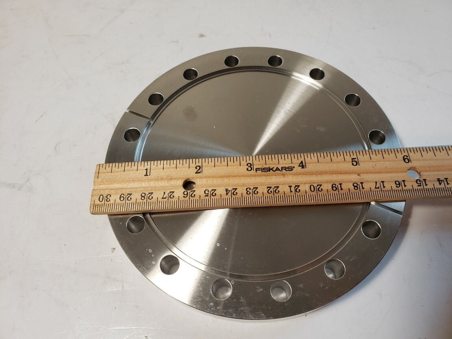 DN100CF 6" OD Conflat Fixed Blank Flange Knife Edge