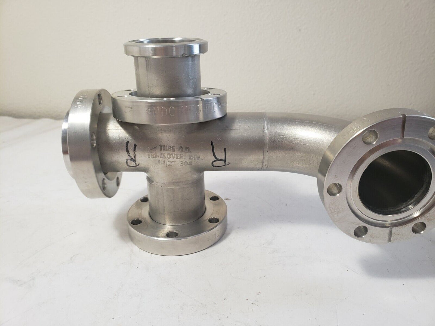 2.75" Conflat 4-way Cross Adapter MDC High Vacuum DN35CF-DN40CF Stainless Steel