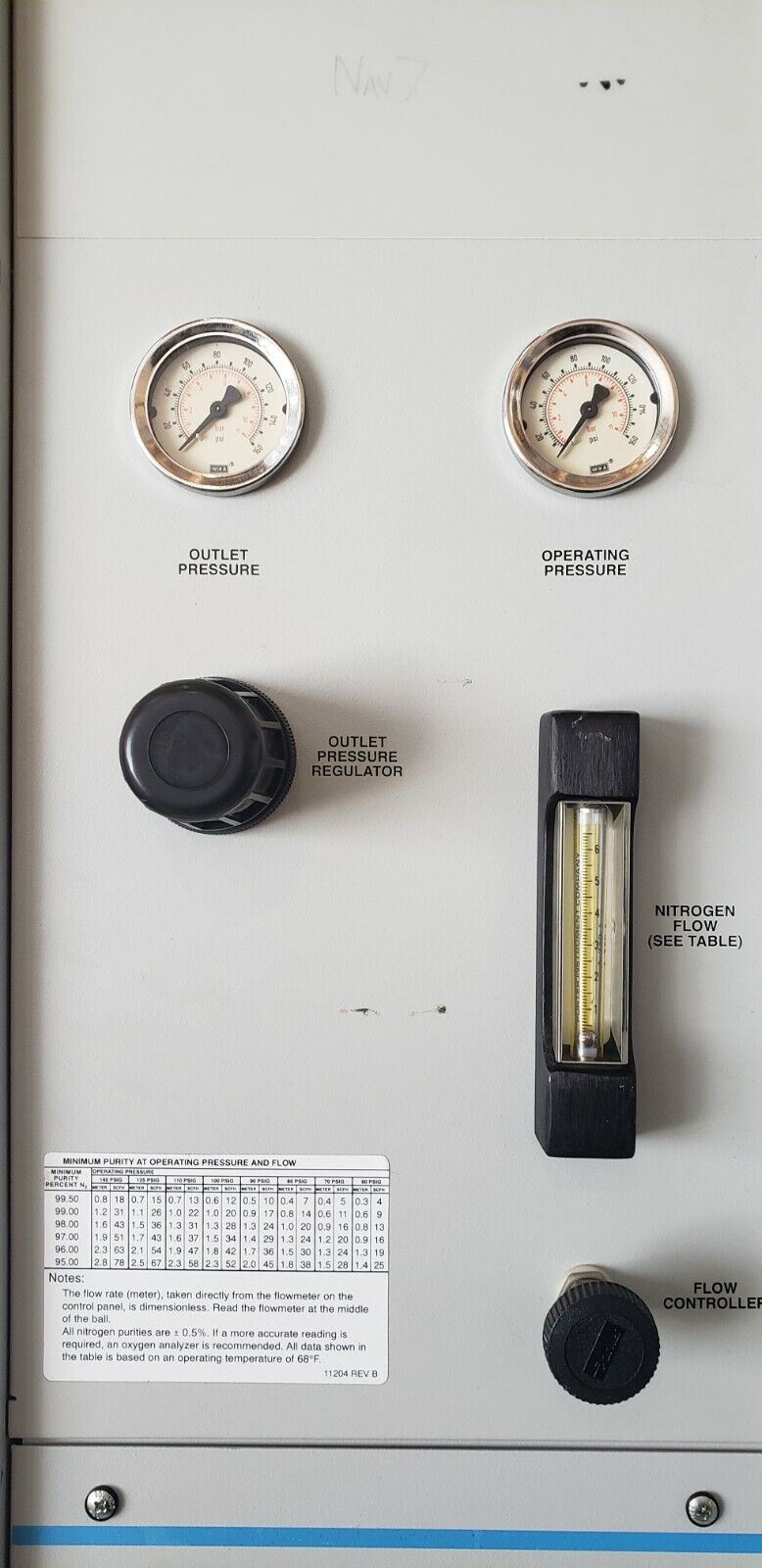 Parker Whatman 75-72 Nitrogen N2 Generation System MISSING 2 FILTERS