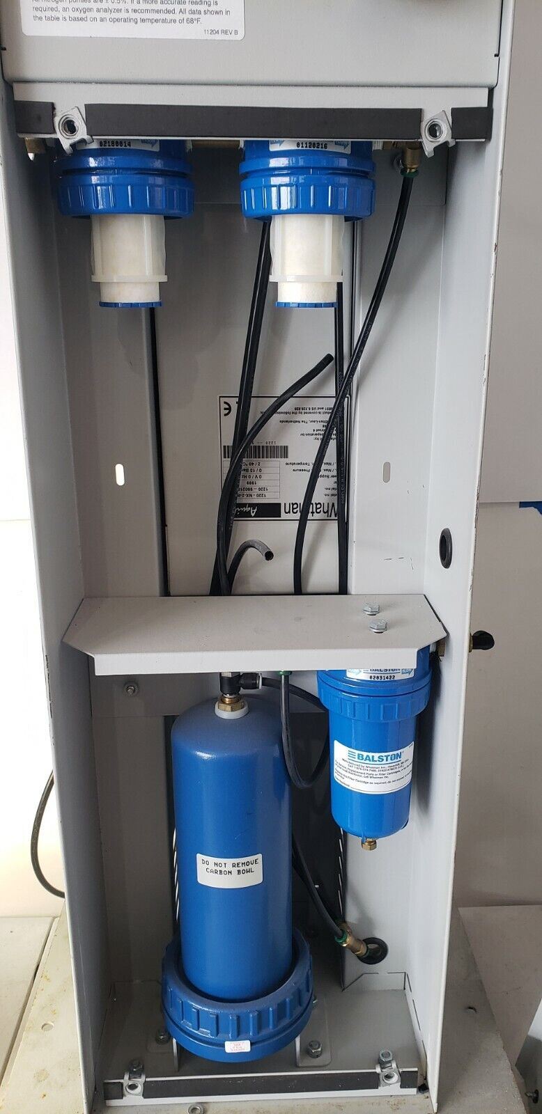 Parker Whatman 75-72 Nitrogen N2 Generation System MISSING 2 FILTERS