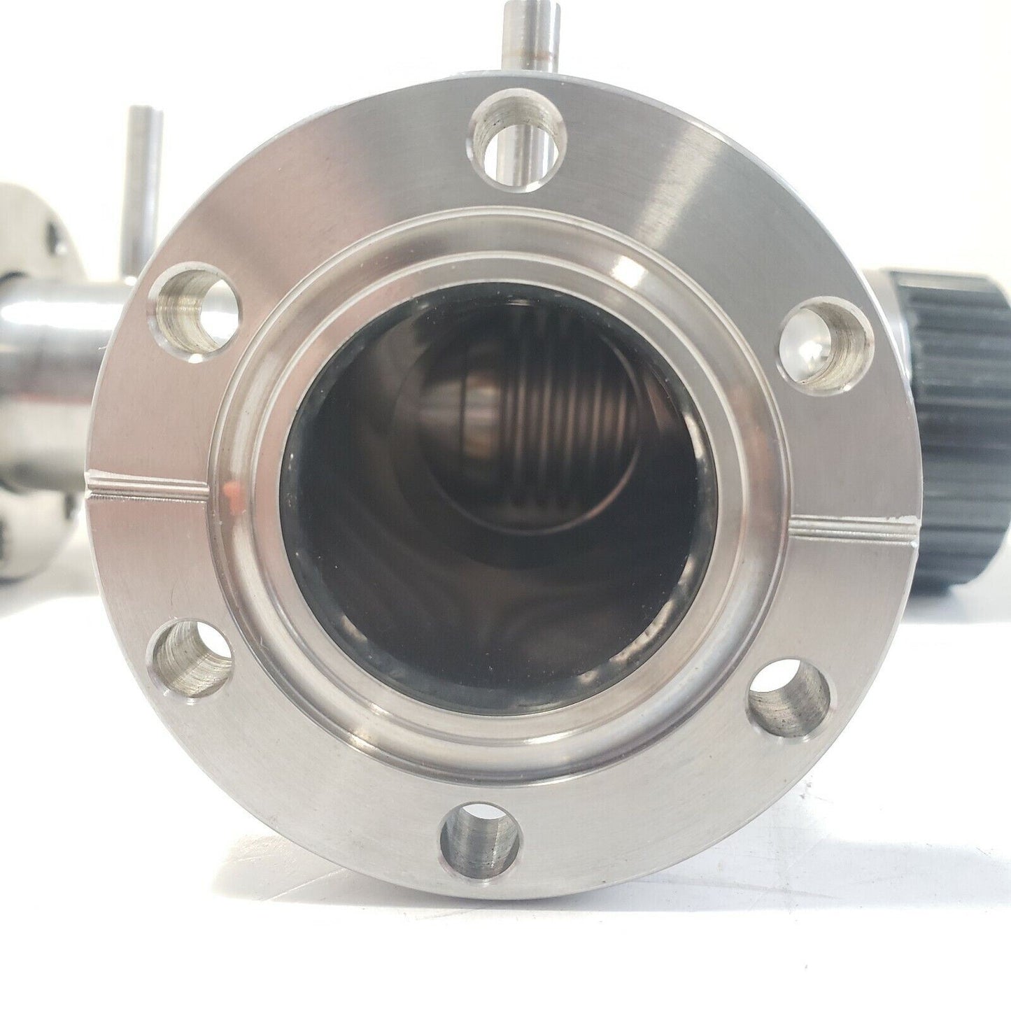 Hastings Tee Manual Valve VRD-38 Bellows High Vacuum 2.75" DN35CF-DN40CF Conflat