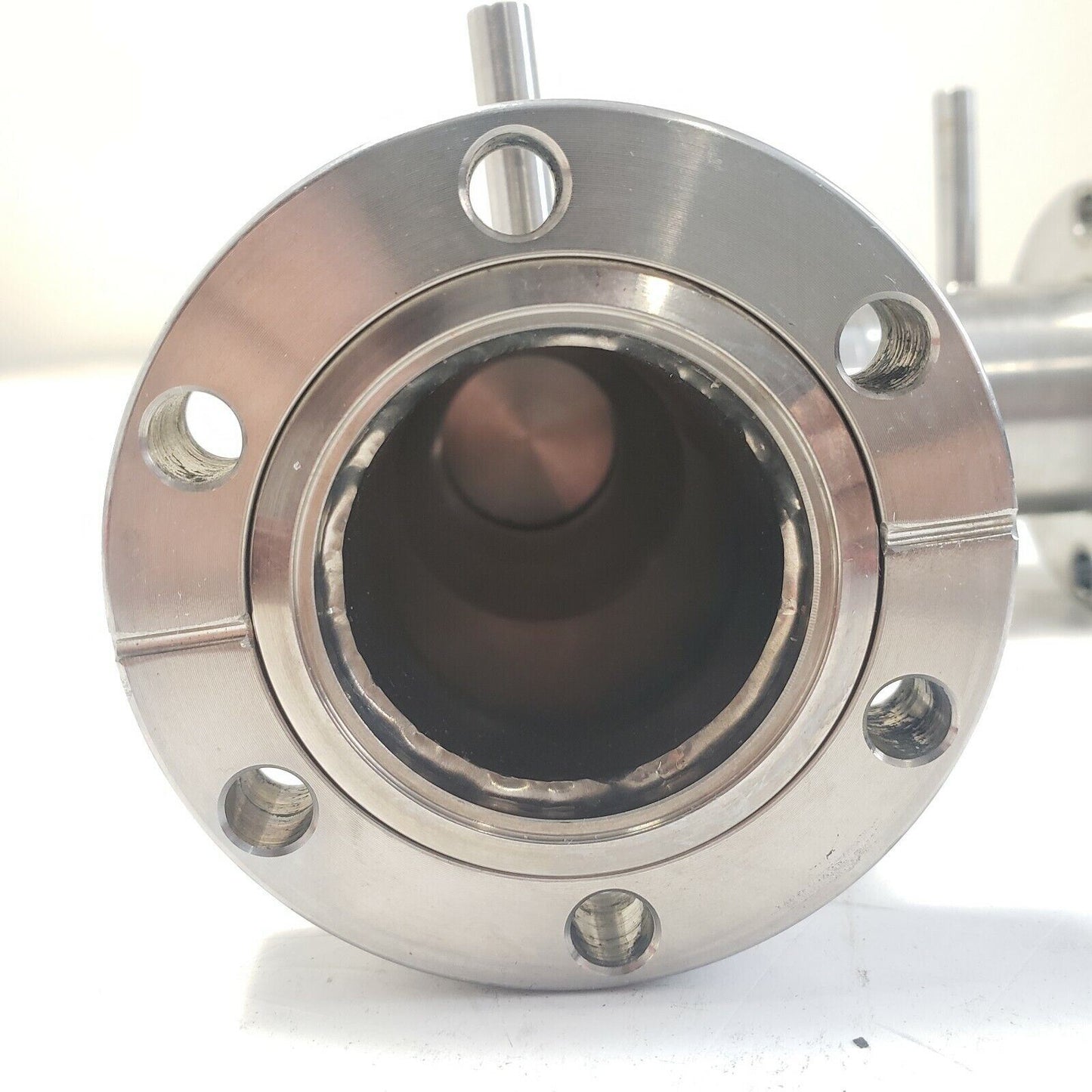 Hastings Tee Manual Valve VRD-38 Bellows High Vacuum 2.75" DN35CF-DN40CF Conflat