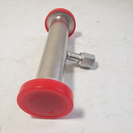HPS MKS Tee Full Nipple KF25 NW25 QF25 High Vacuum With 3/8" Swagelok NPT Port