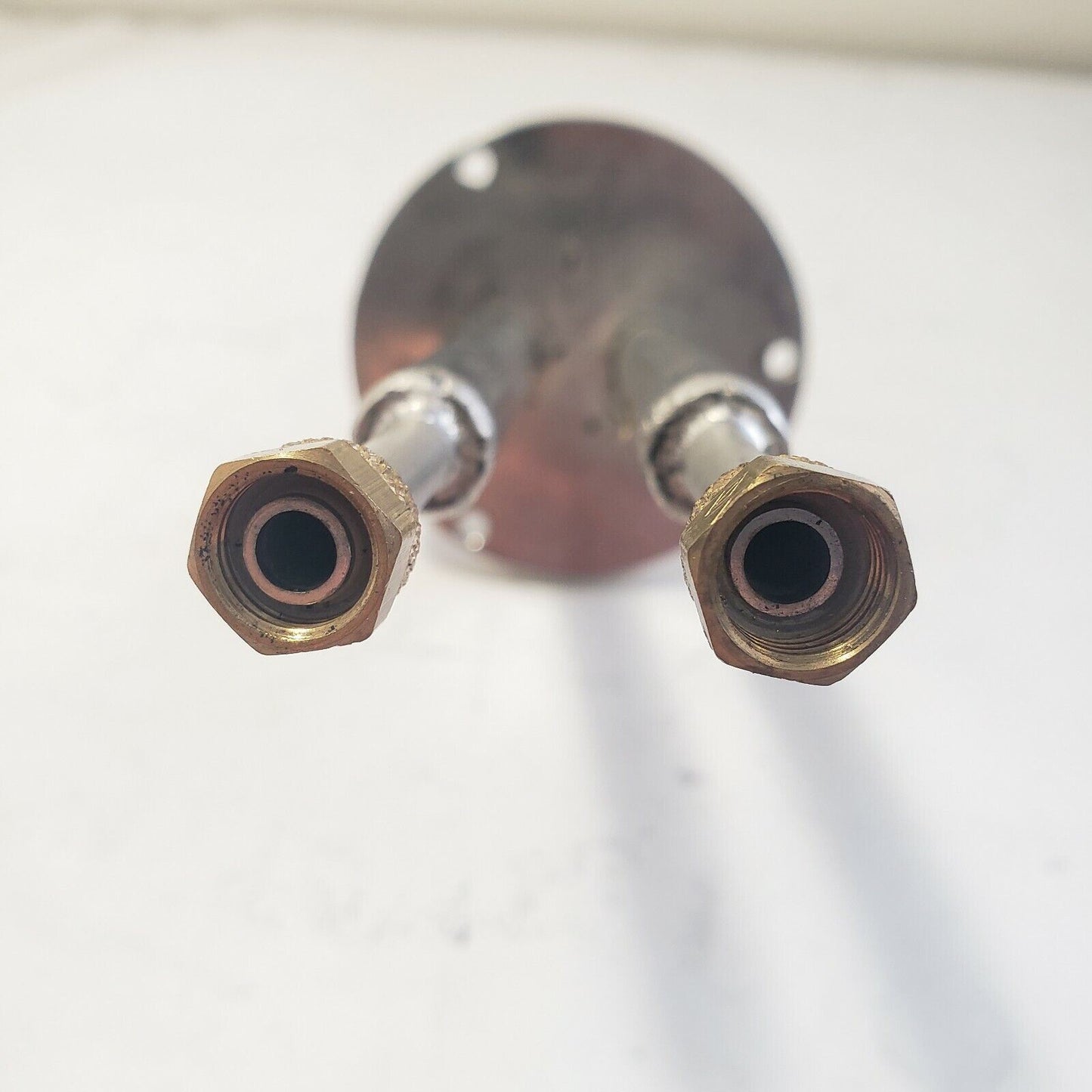 3" Flange 3-Hole Fluid Feedthrough 2-Tube Vacuum 1/4" VCR Fitting Custom