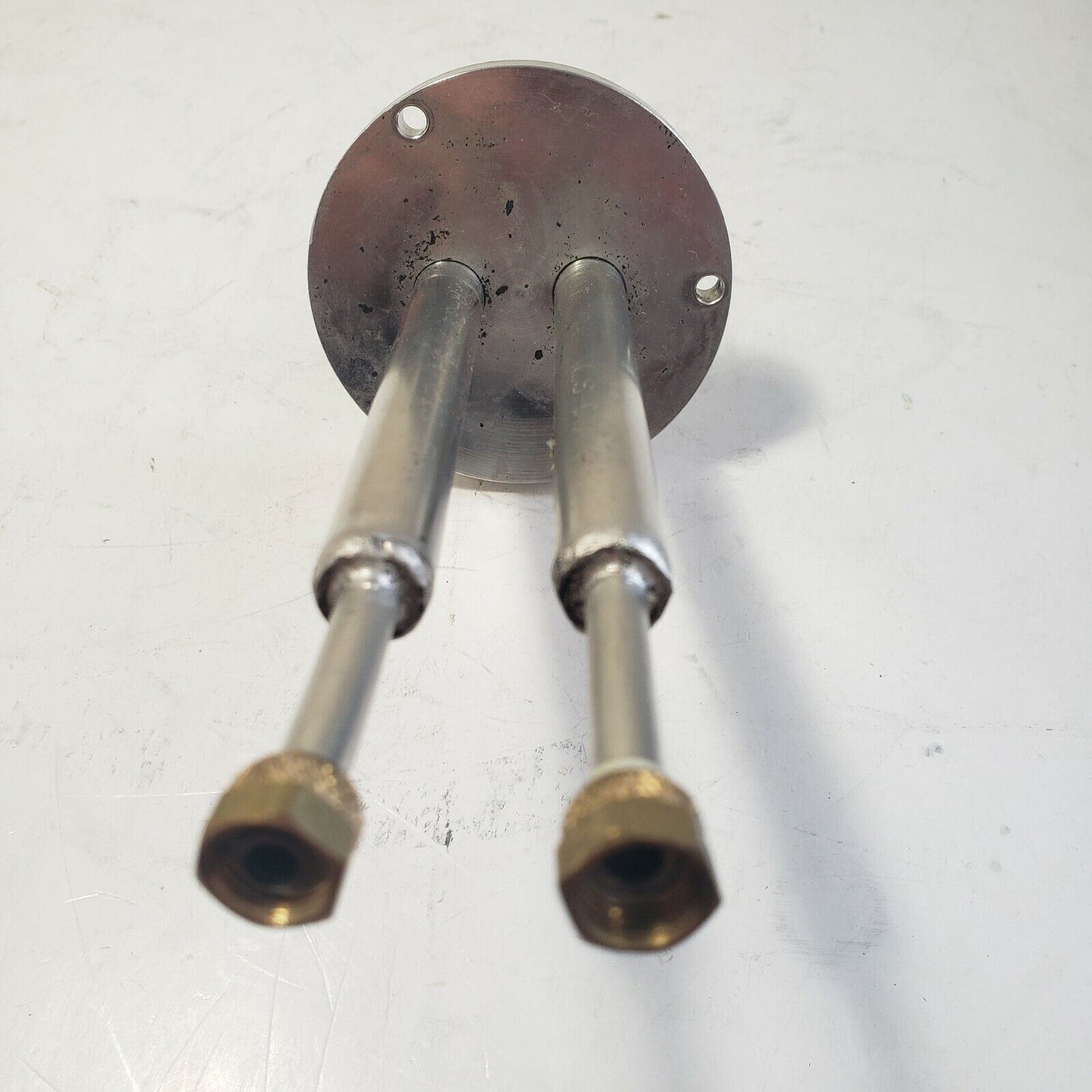3" Flange 3-Hole Fluid Feedthrough 2-Tube Vacuum 1/4" VCR Fitting Custom