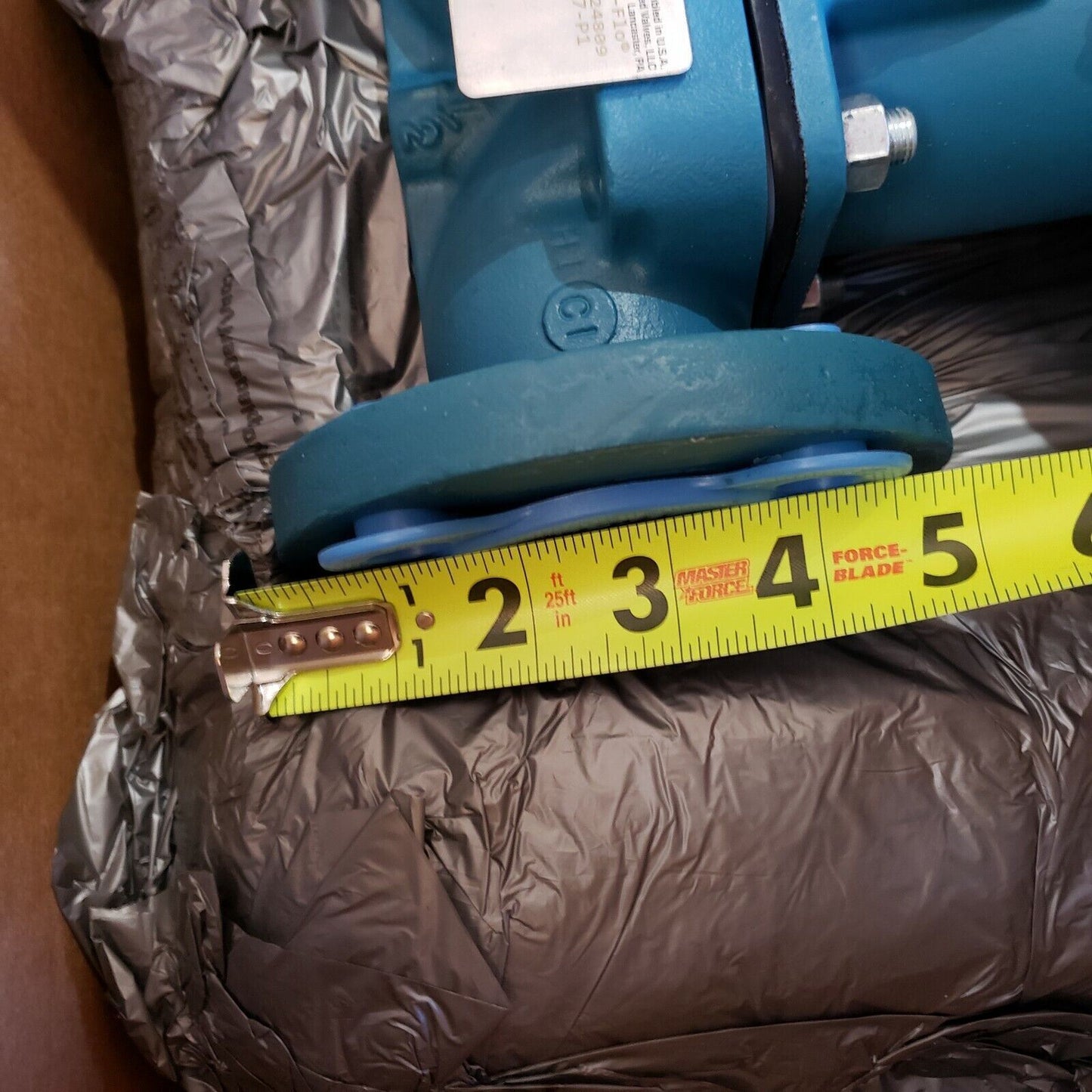 ITT Dia-Flo Diaphragm Valve 1.5-2529-TM-34-3226-P1 CWP 175 Lined Weir Body Iron