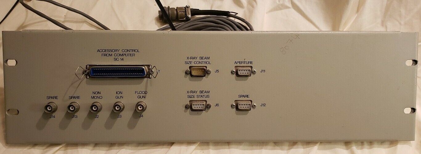 Fisons Instruments I-8704B Computer Connection Panel For SSX XPS System