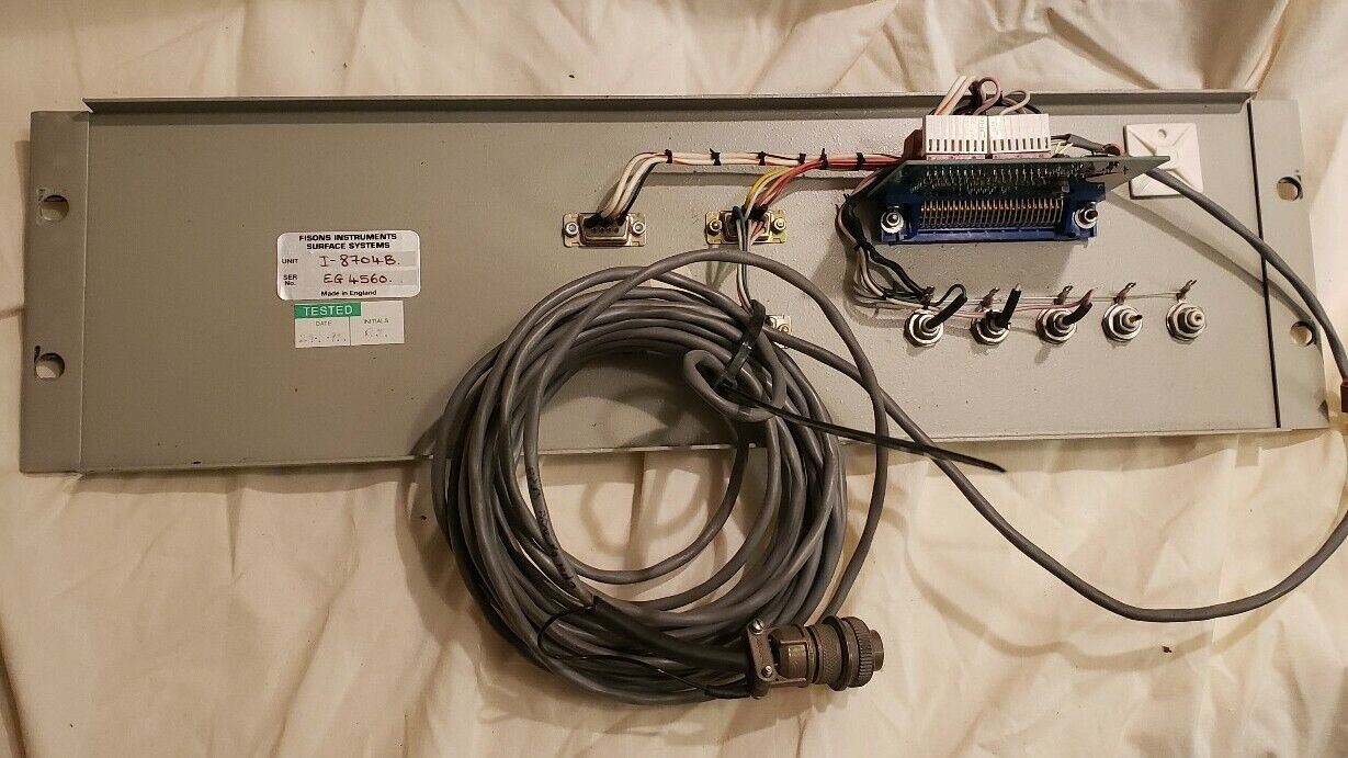 Fisons Instruments I-8704B Computer Connection Panel For SSX XPS System