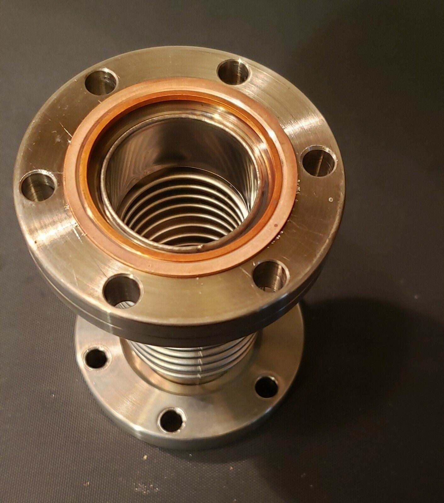 2.75" Huntington Mech Labs CF Bellows Attachment Conflat High Vacuum DN40CF