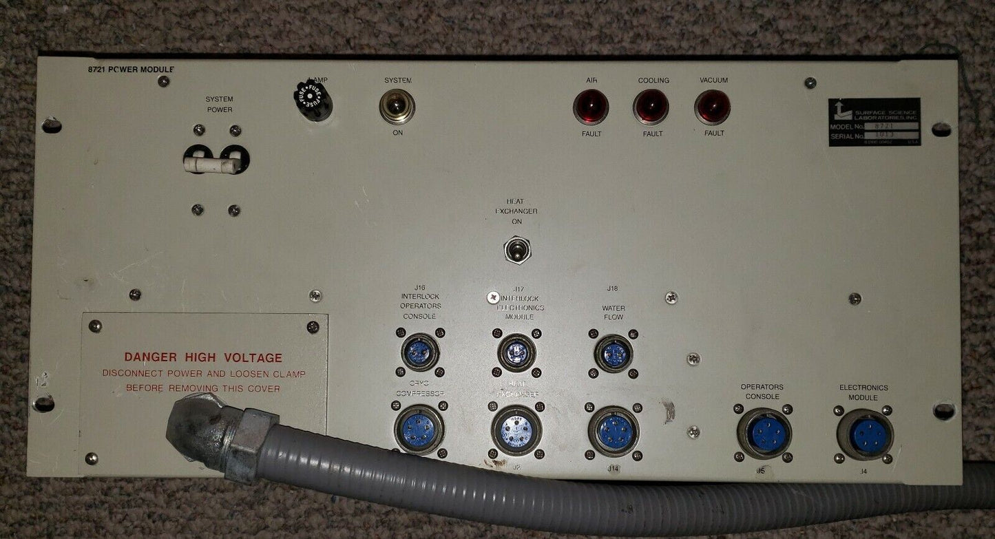 Surface Science Laboratories 8721 Mains Power Distribution Unit For SSX XPS