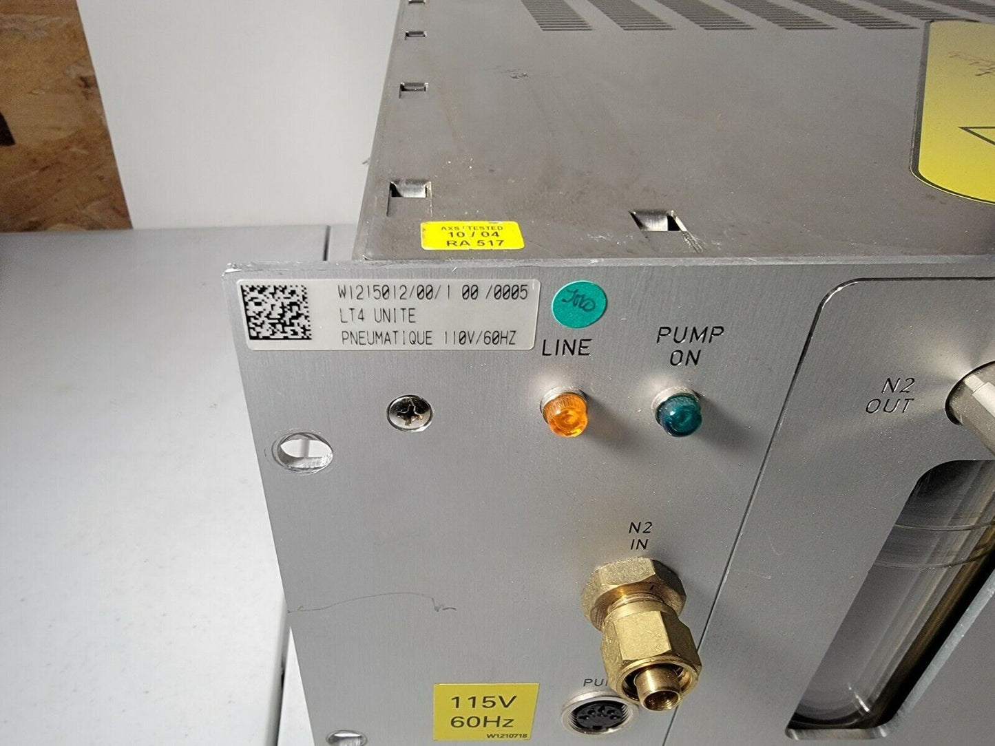 Bruker W1215012 LT4 Unite Pneumatic Nitrogen Air Controller MAS Magic Angle Spin