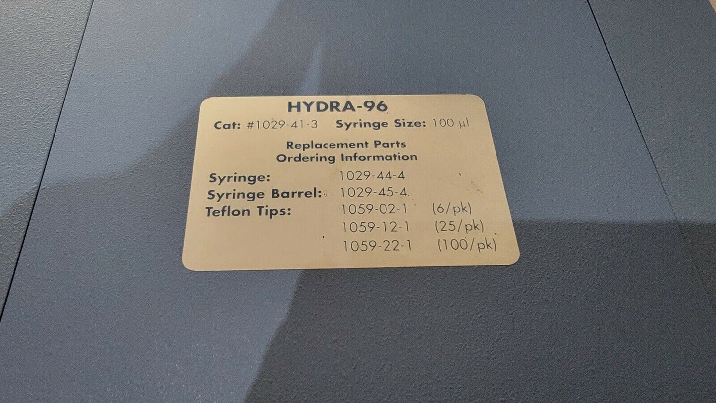 Robbins 100uL Hydra 96 Liquid Handler System w/ Sensor Ports 1029-41-3UG