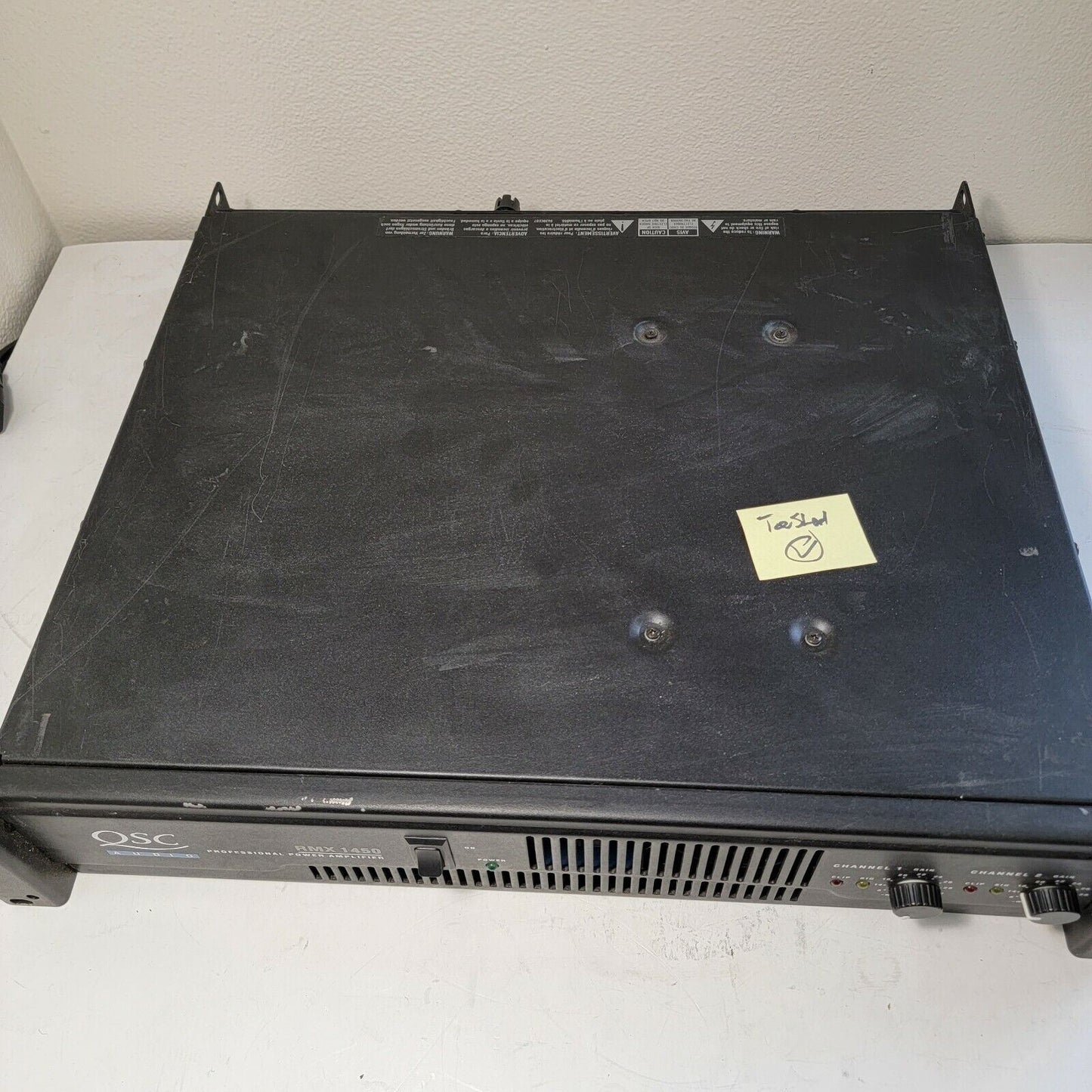 QSC RMX 1450 1400W 2-Channel Stereo Power Rack-Mount Amplifier Low Distortion