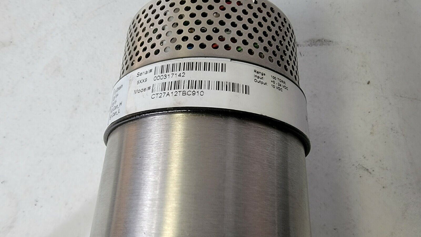 MKS CT27A12TBC910 Baratron Capacitance Manometer Pressure Transducer 1/2" VCR