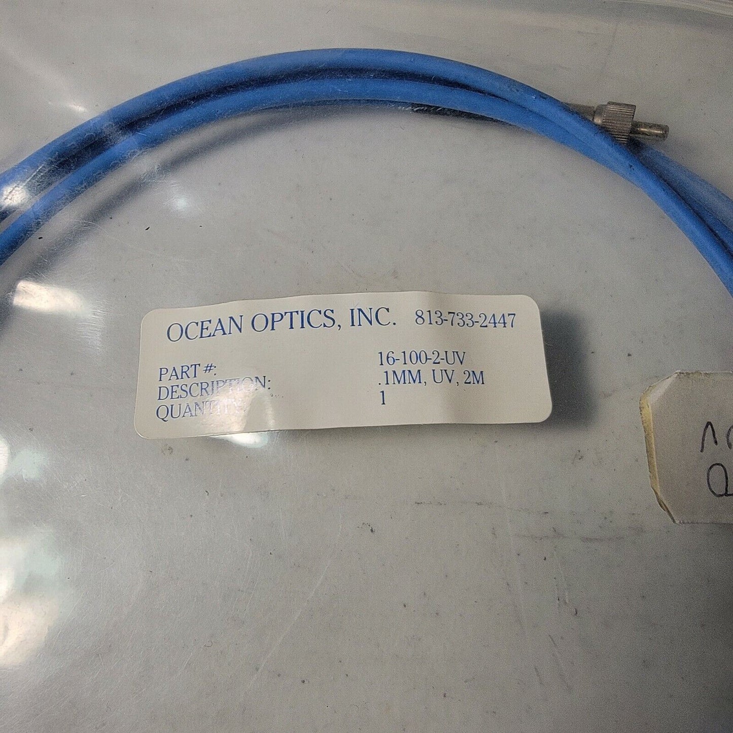 Ocean Optics 16-100-2-UV UV-VIS Fiber Optic Patch Cable 2m Long .1mm 100um Size