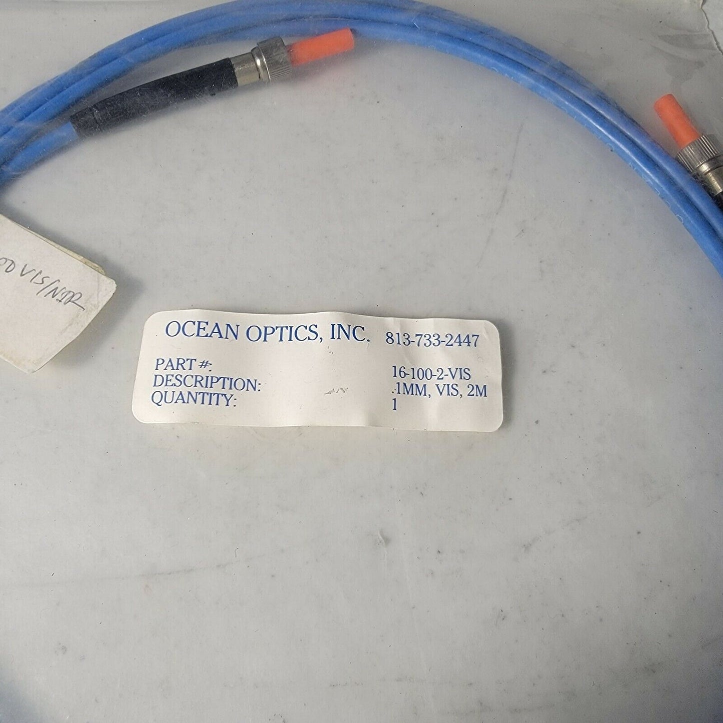Ocean Optics 16-100-2-UV UV-VIS Fiber Optic Patch Cable 2m Long .1mm Size