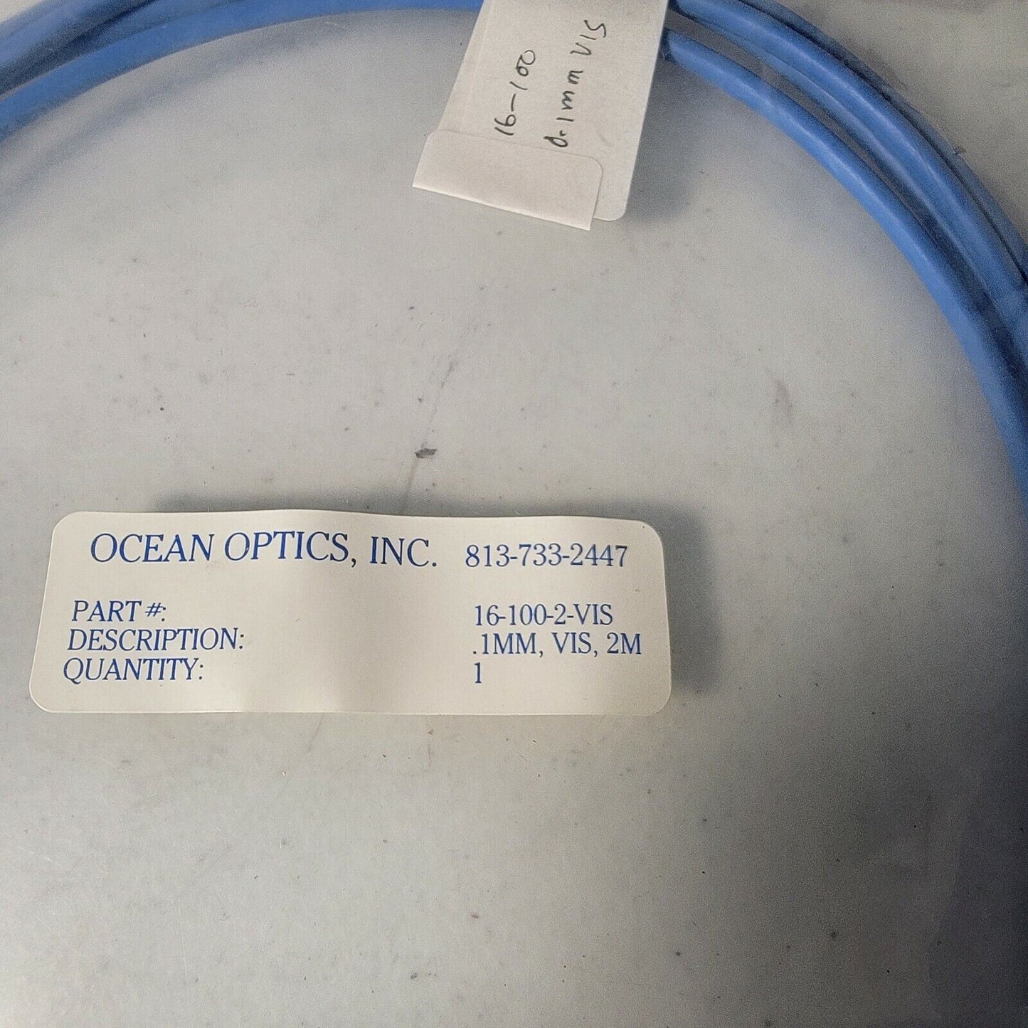 Ocean Optics 16-100-2-VIS VIS Fiber Optic Patch Cable 2m Long .1mm 100um Size