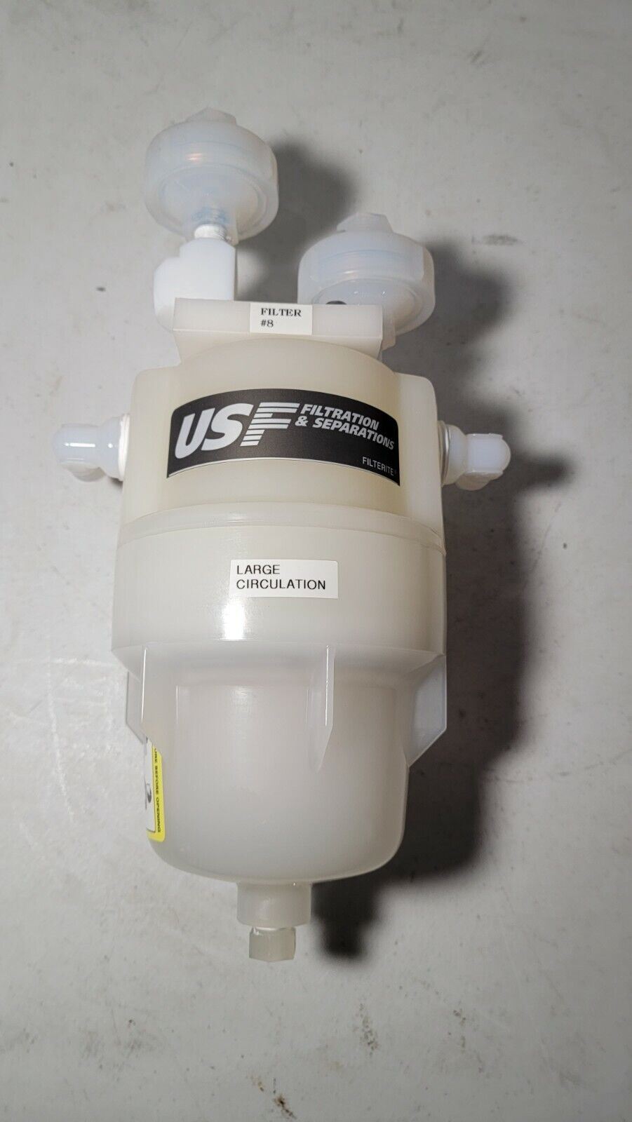 USF Filterite T910622-000 VP4-3/4-222 125 PSIG w/ Fittings PTFE Housing