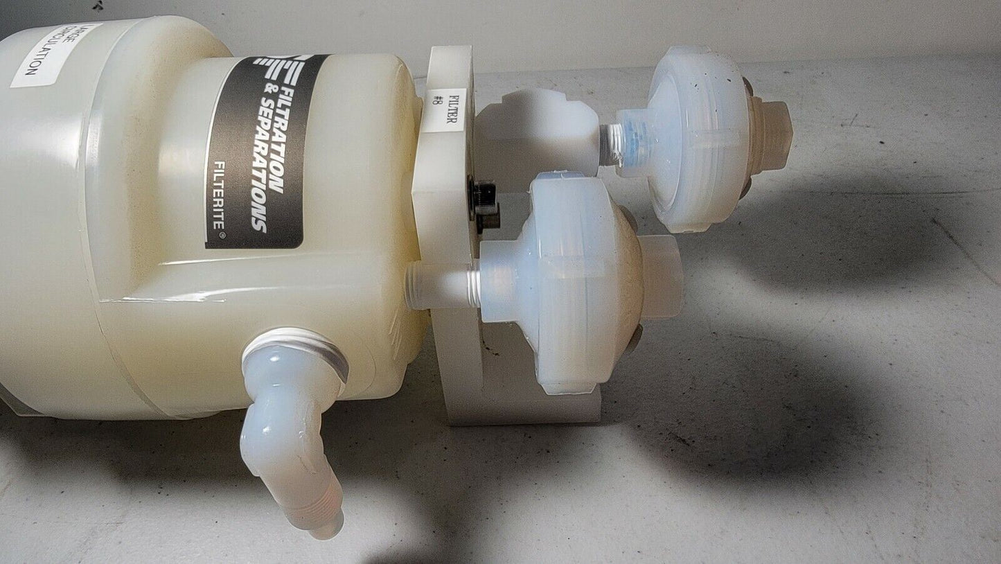 USF Filterite T910622-000 VP4-3/4-222 125 PSIG w/ Fittings PTFE Housing
