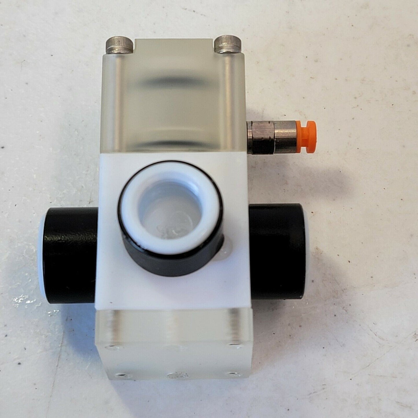 Furon HPV3-144 HPVM Pneumatic 3-Way PTFE Diaphragm Valve 80 PSIG