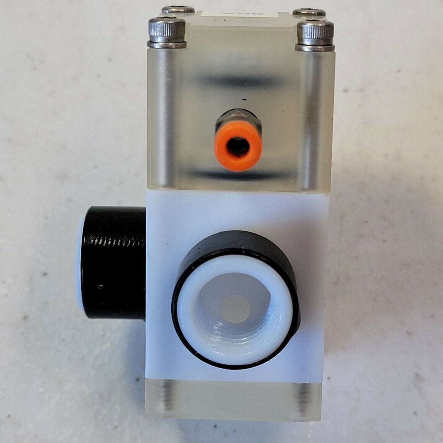 Furon HPV3-144 HPVM Pneumatic 3-Way PTFE Diaphragm Valve 80 PSIG