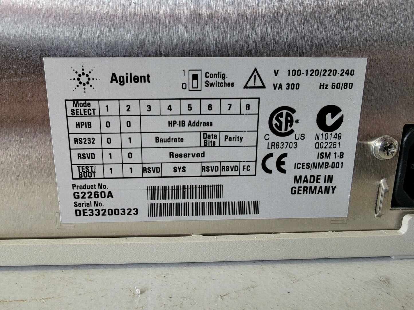 Agilent G2260A Preparative LC Autosampler PrepALS 1100 Series HPLC