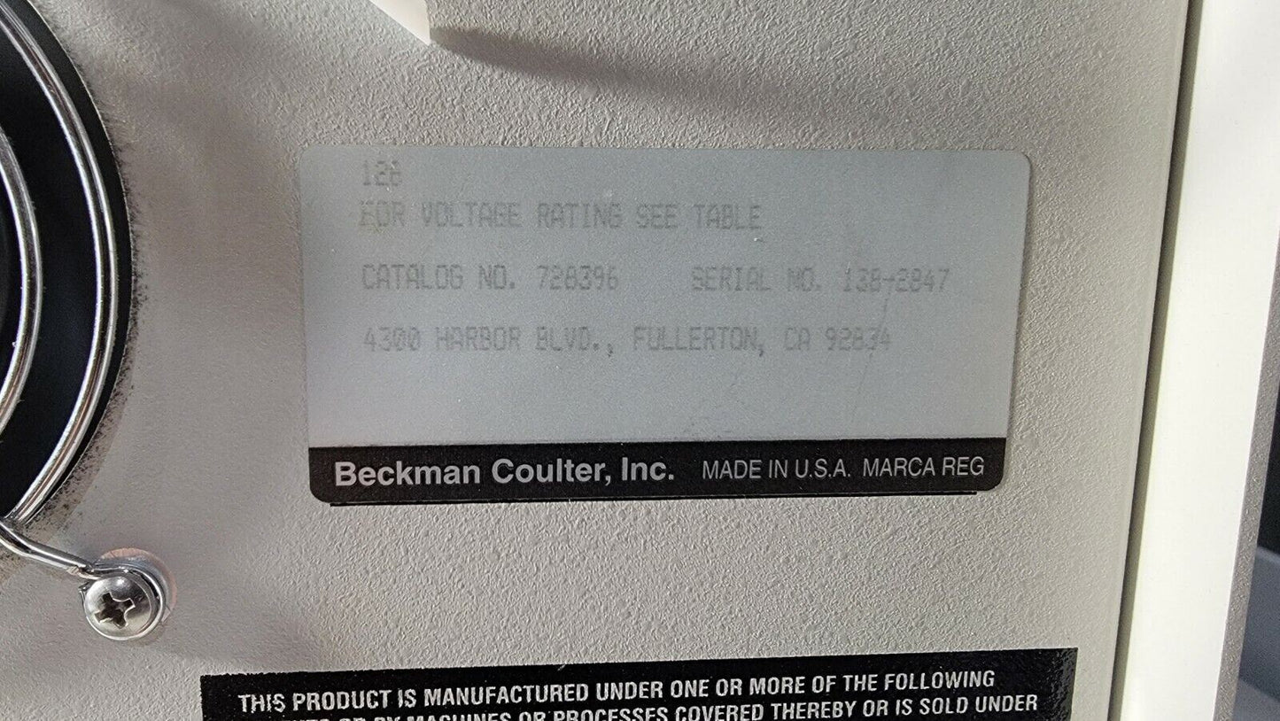 Beckman 126 System Gold Solvent Detector w/ Solvent Bottle Holder, Flow Heads
