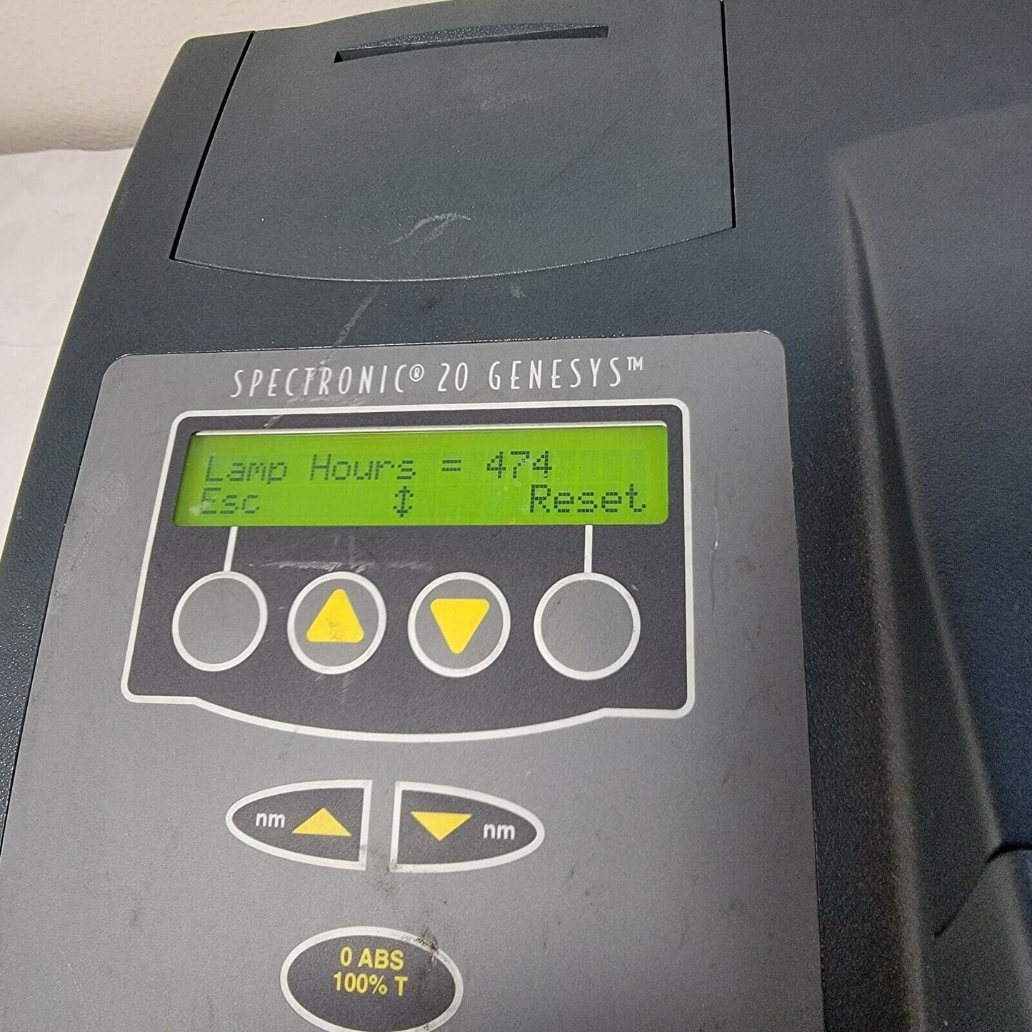 Thermo Spectronic Genesys 20 Spectrophotometer 4001/4 w/ ~500 Lamp Hours