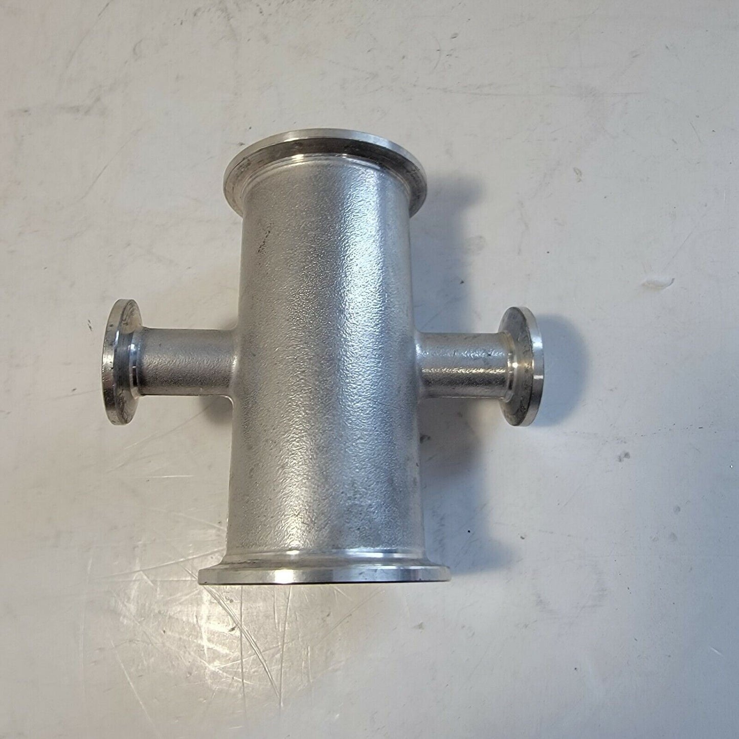 KF40 NW40 Cross Reducer Adapter Tee 4-Way To KF16 NW16/KF10 NW10 High Vacuum