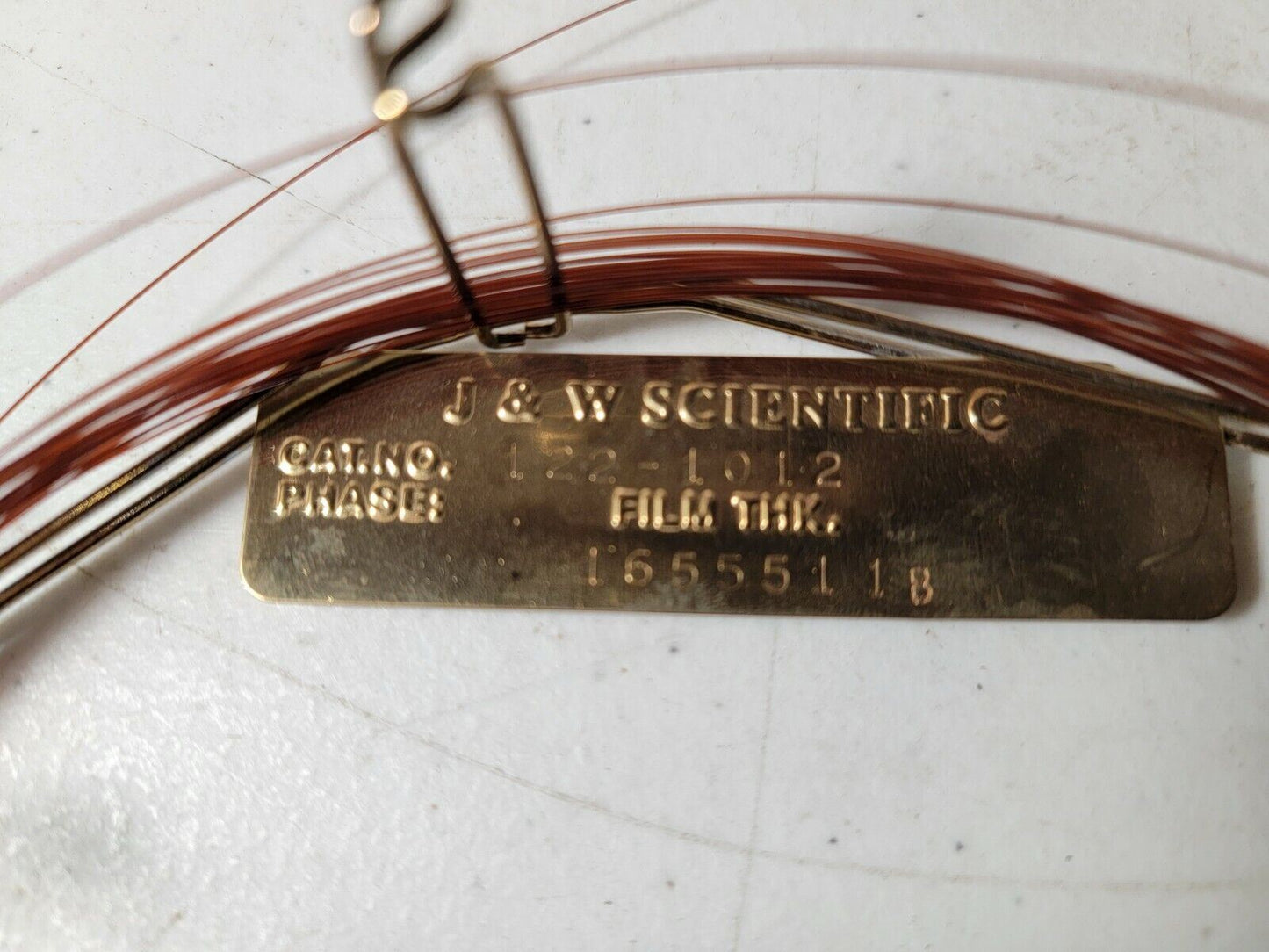 J&W Scientific Capillary Column Cat. No. 122-1012