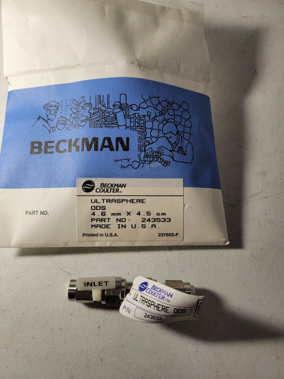 BECKMAN 243533 Ultrasphere ODS Column 4.6mm X 4.5cm NOS