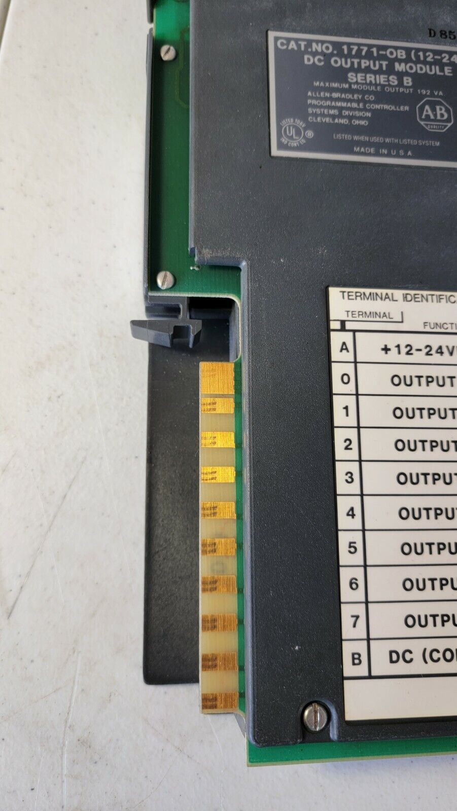 Allen-Bradley AB 1771-OB Series B 12-24VDC Output Module 192VA