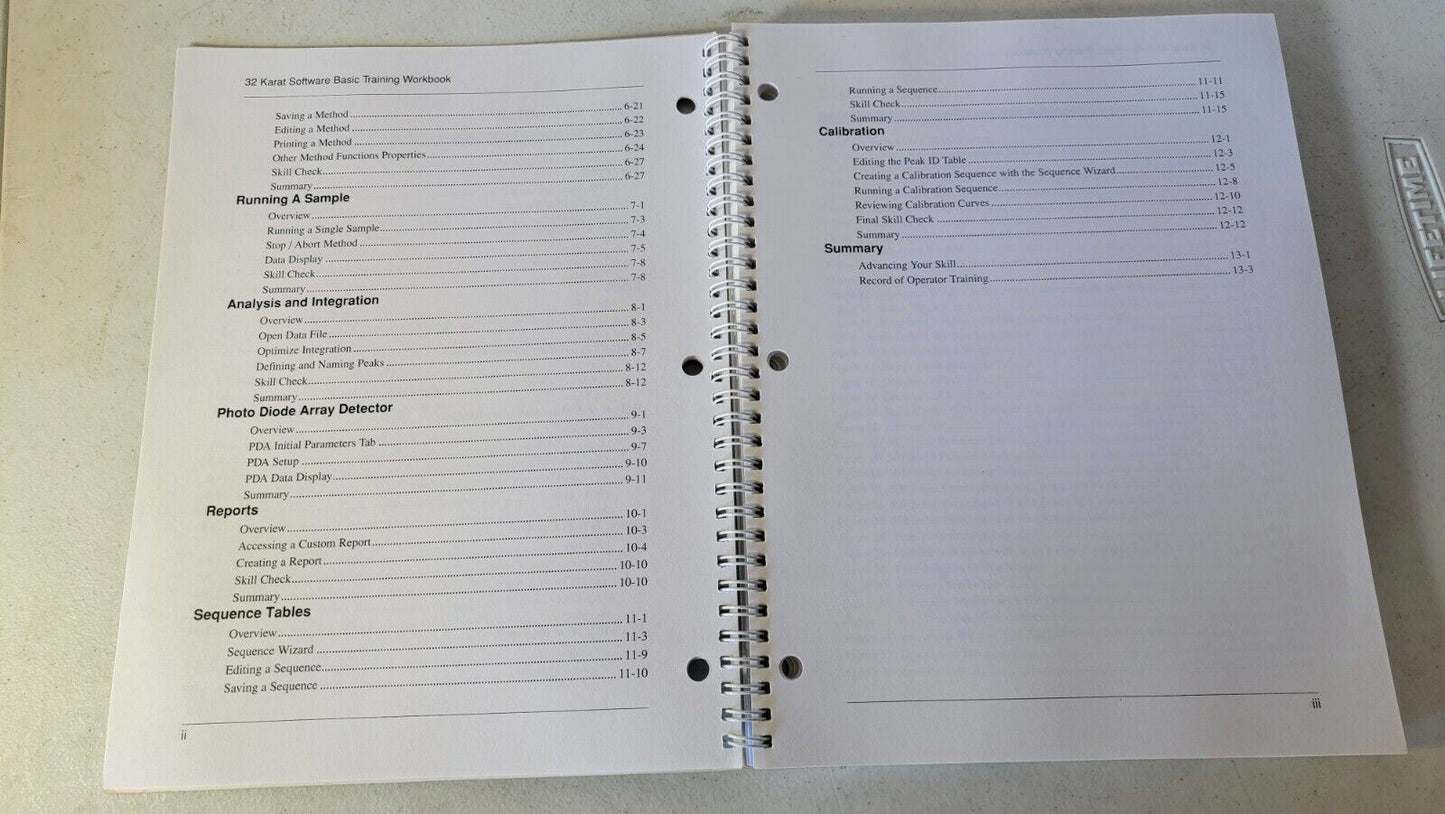 Beckman System Gold HPLC Basic Instrument Training Workbook PN 718133 Manual