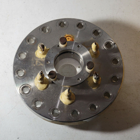 Homemade 6" DN100CF Viewport Flange Conflat High Vacuum Through-Hole