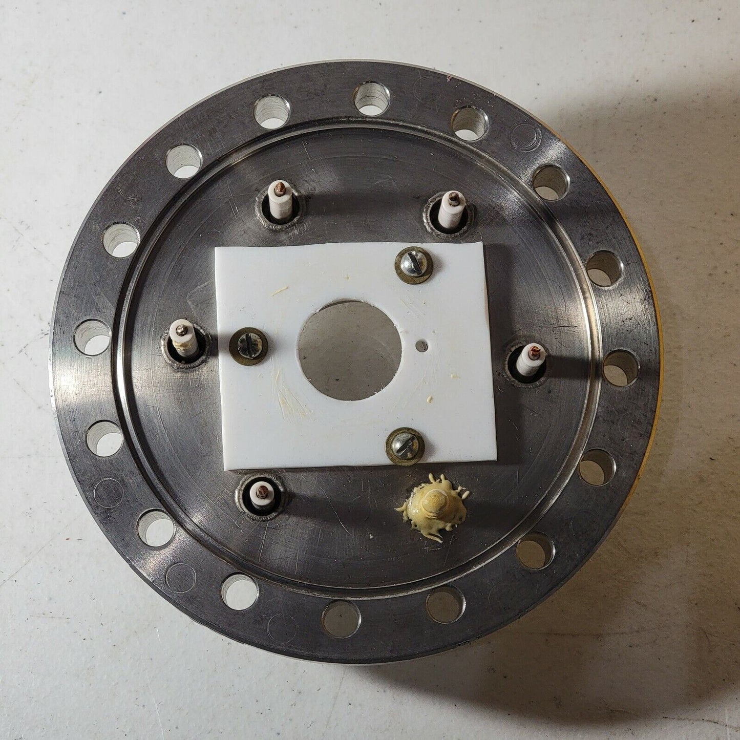 Homemade 6" DN100CF Viewport Flange Conflat High Vacuum Through-Hole