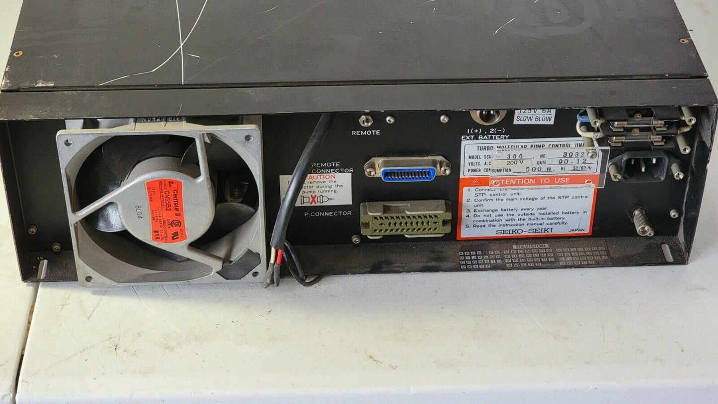 Edwards/Seiko Seiki SCU-300 Turbomolecular Pump Control Unit STP Vacuum 220v