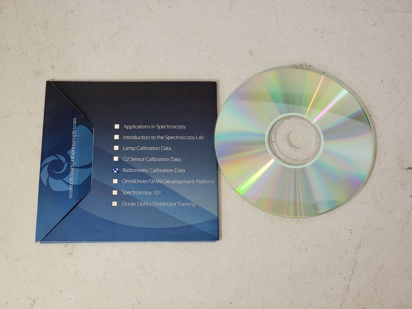 Ocean Optics S2000 System Radiometric Calibration Data Software