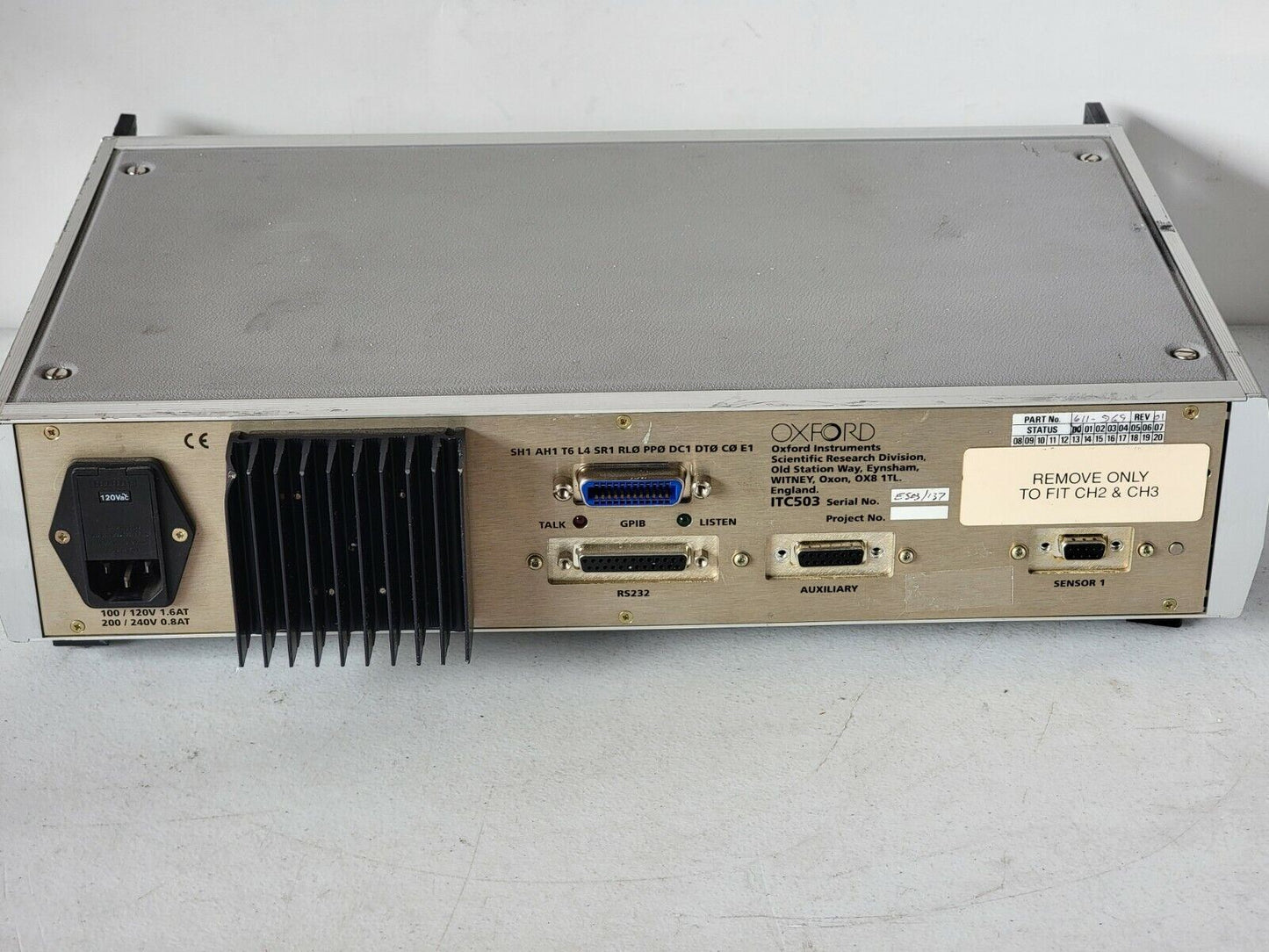 Oxford ITC503 Intelligent Temperature Controller for Cryogenic System PN 611-696