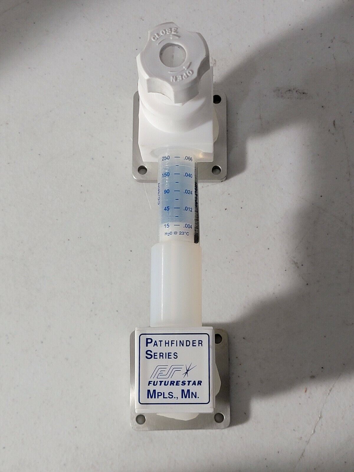 Futurestar Pathfinder Teflon Flowmeter 100-00250-38 PF 250 CC/Min High Purity
